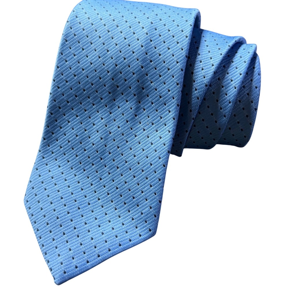 Wemlon by Wembleyβ Necktie Blue Dot Pattern Business Career Interview